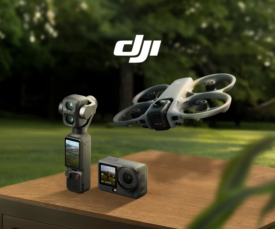 DJI camera, drone and action camera products
